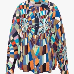 Siedres beatriz top in multi print size small new with tags